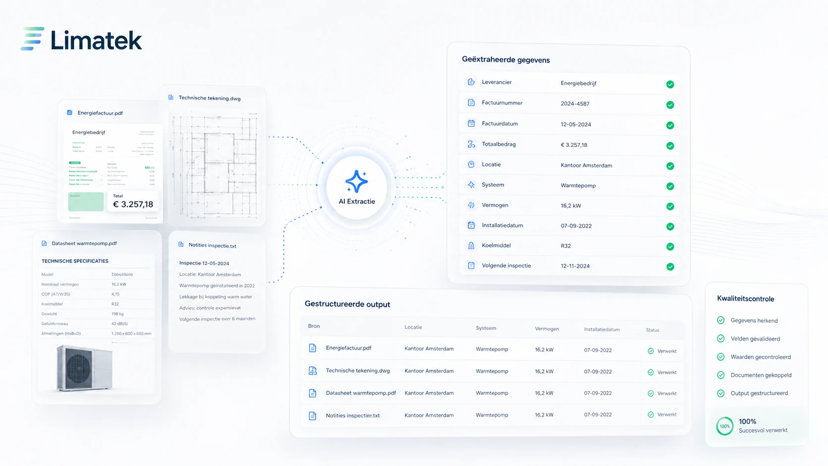 AI-extractie van energiefacturen, technische tekeningen en datasheets